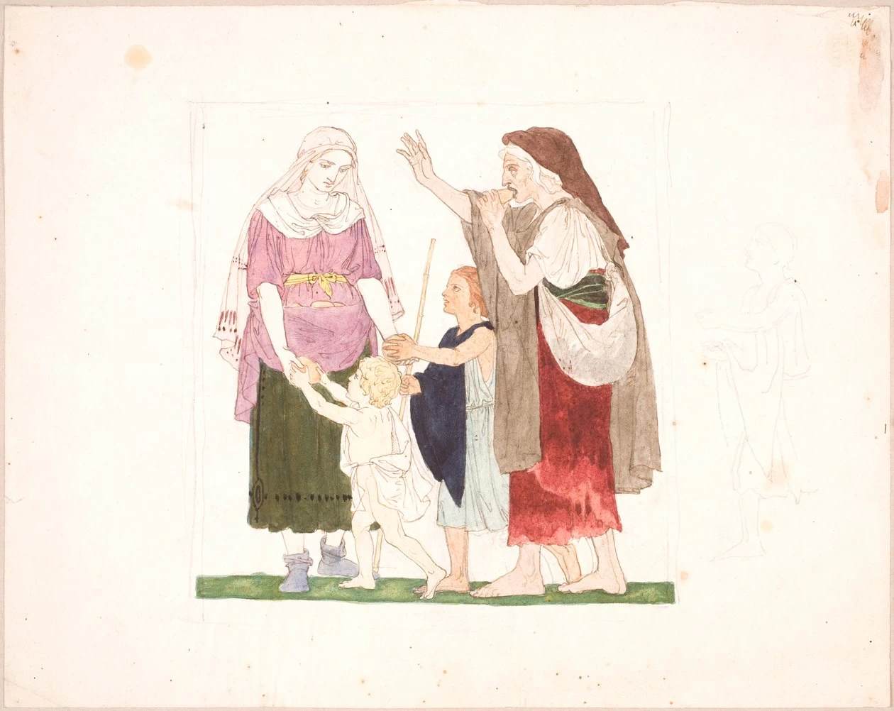 Donna che distribuisce pane - Statens Museum for Kunst
